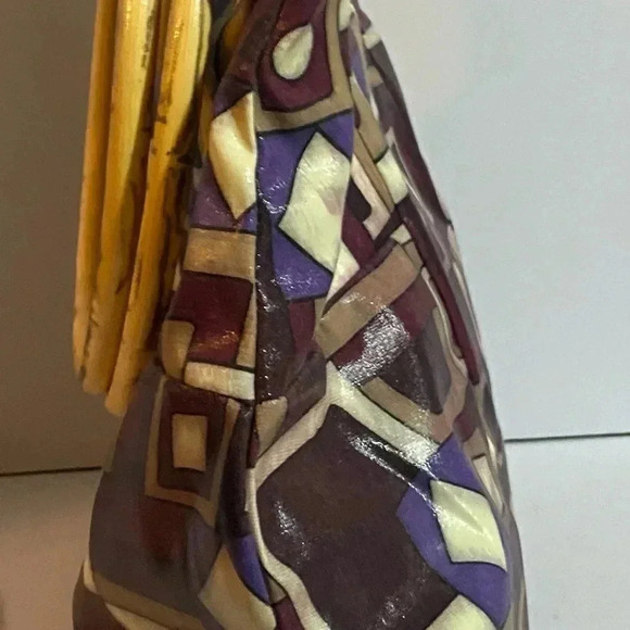 Comeco print nylon satchel handbag - Picture 5 of 12